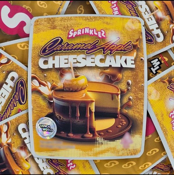 Caramel Apple Cheesecake strain premium cannabis flower with sweet dessert flavor