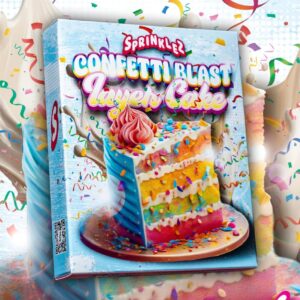 Confetti Blast Layer Cake strain premium cannabis flower with sweet cake flavor